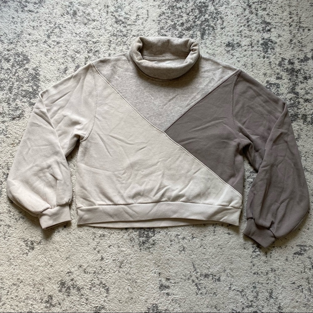 Abercrombie & Fitch Color Block Cowl Neck Sweater